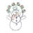 Pro-Line Led Animation Juggling Snowman Lighted Display
