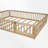 Full Size Wood Platform Bed With Guardrail-114222880