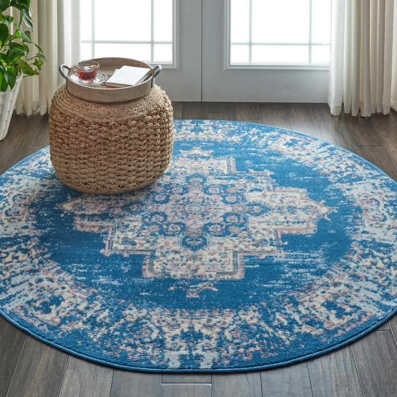 Skender Oriental Indoor Rug, Round 5'3"