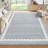 Contemporary Washable Rugs Low Pile Non Slip Soft Stain Resistant Modern Border Carpet Foldable Floor Mats-33644098