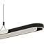 Luminaire intégré pour îlot noir mat Mersedes