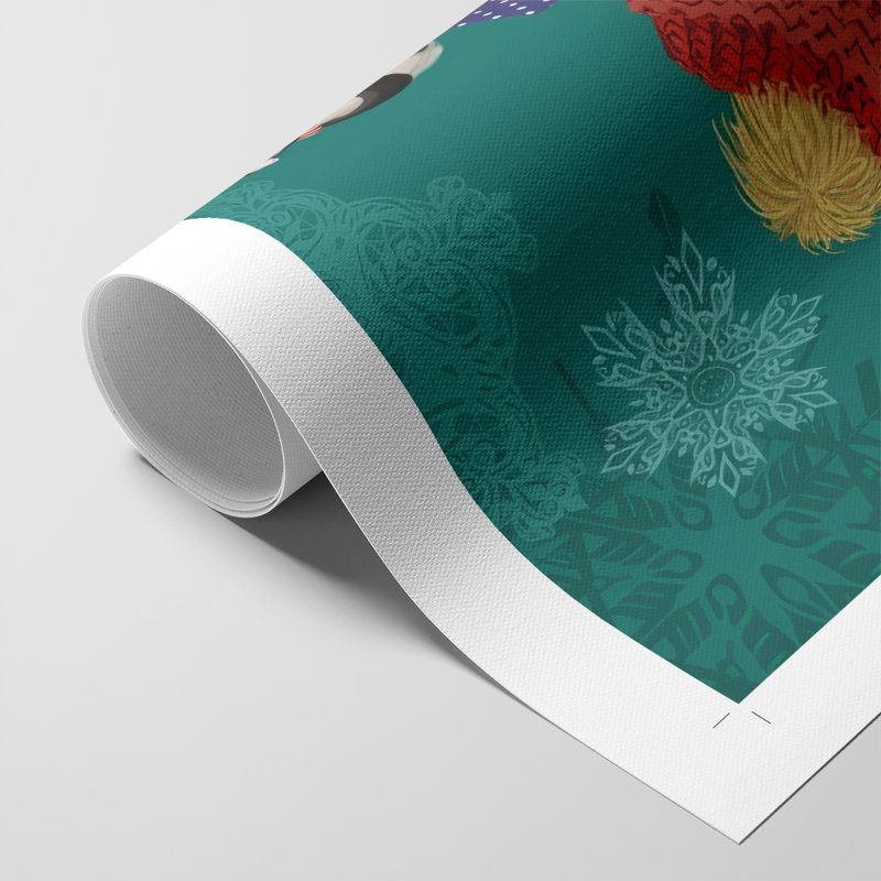 Cadeaux de Noël pingouins - impression sur toile seulement - non encadrée, H 12 po x l 8 po