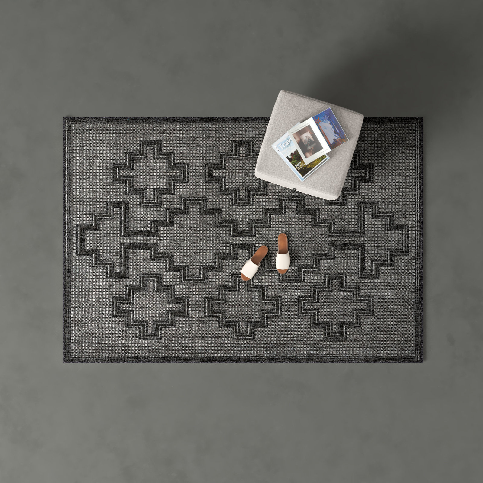 Ava Indoor/Outdoor Rug, Rectangle 5'3" x 7'
