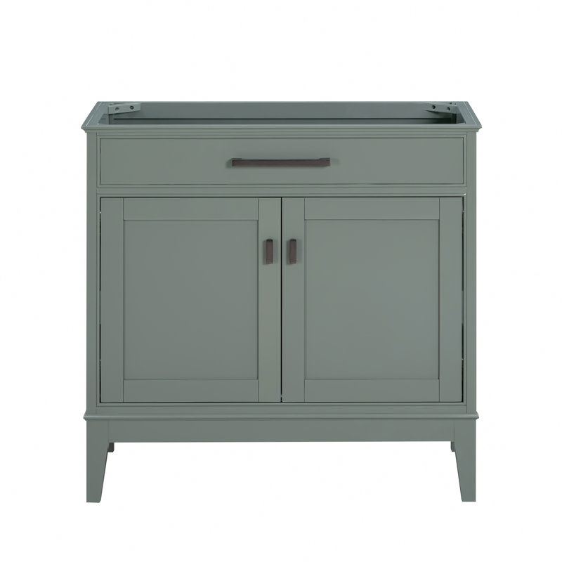 Base de meuble-lavabo 36 po Madison seulement, Vert fumée
