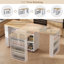 Îlot de cuisine avec rangement sur roulettes, armoires de rangement pour chariot de cuisine, blanc-210567495