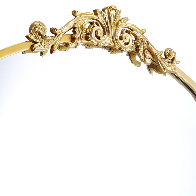 Dungonnell Iron Arch Mirror, Gold, 89.5cm H x 60cm W