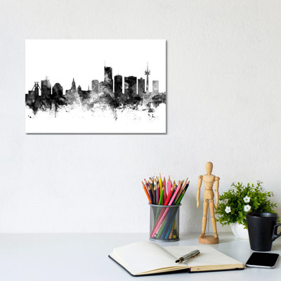 Essen, Germany In Black & White by Michael Tompsett - Wrapped Canvas Gallery-Wrapped Canvas Giclée