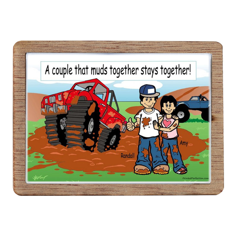 Magnet en bois personnalisé pour couple de trou de boue - excellent cadeau!, Oui