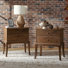 Table de chevet transitionnelle en bois massif H 28 po Einav
