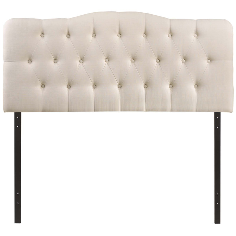 Modway Copper Grove Strathgartney Button-Tufted Upholstered Headboard, Full, Ivory