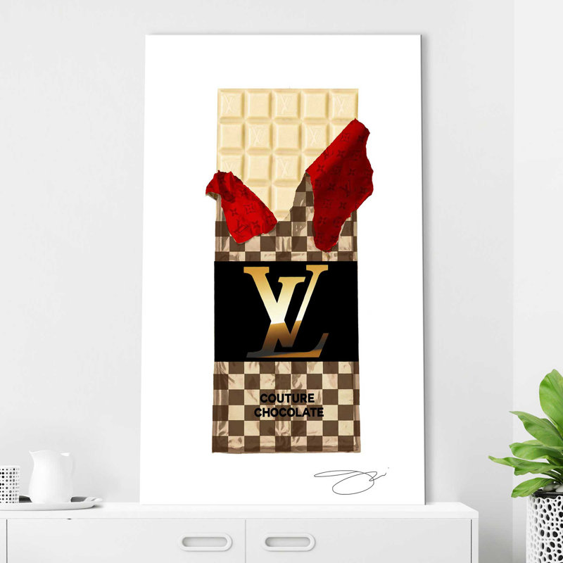 " Craving Louis Vuitton (Vertical) " by By Jodi, Wrapped Canvas, 30" H x 18" W x 1" D