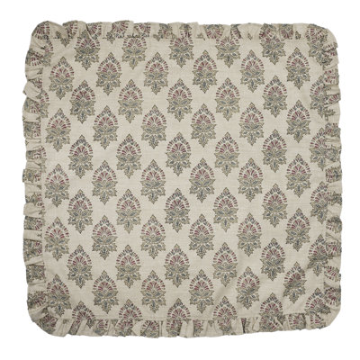Ensemble de 8 serviettes décoratives à volants 18 po x 18 po Fab divine Samraat
