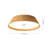 Wooden Dimmable Round Circular Tapered Led Flush Mount-1009945478