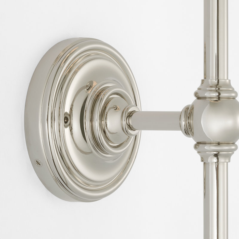 Classic 1 - Light Candle Wall Light, Polished Nickel