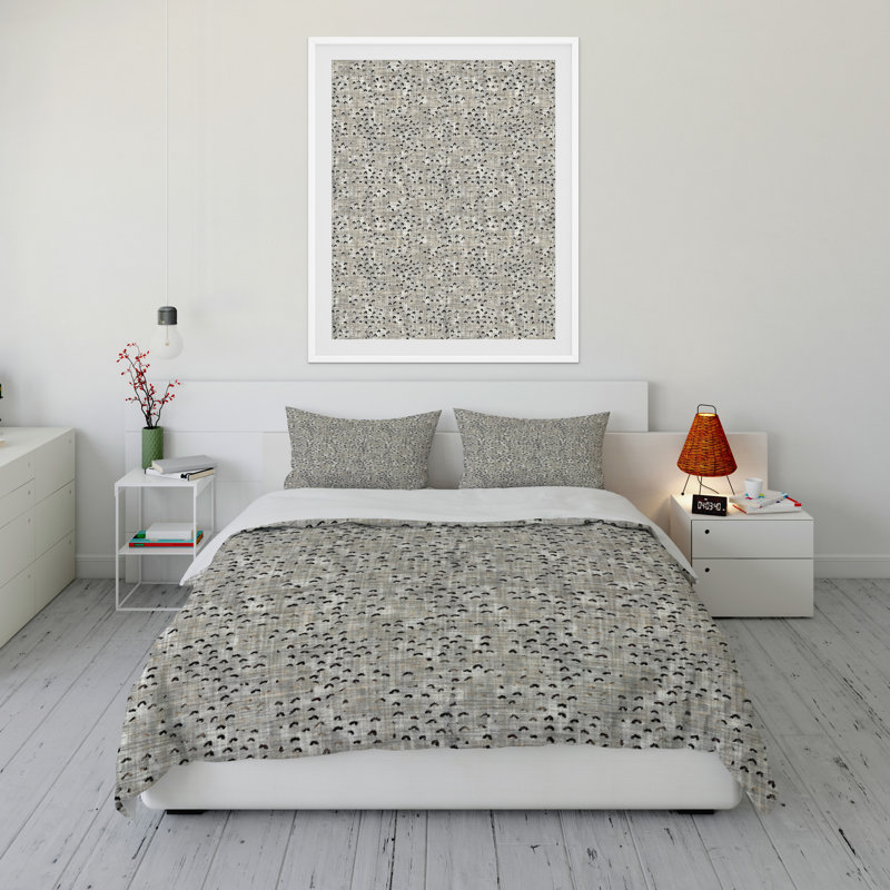 Polyester Twill Abstract Duvet Cover, Twin Duvet Cover + 1 Standard Pillowcase