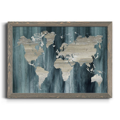 " Navy World Map "