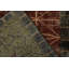 Wool Area Rug in Red/Green