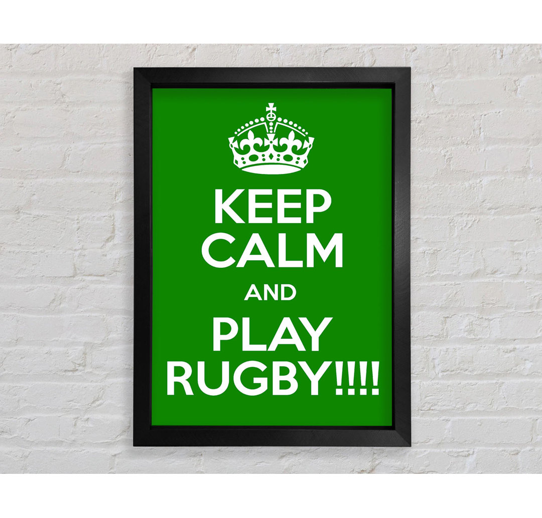 Keep Calm Rugby - Drucken