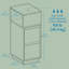 Arcolia 25cm W Manufactured Wood Bedside Table-1306346636