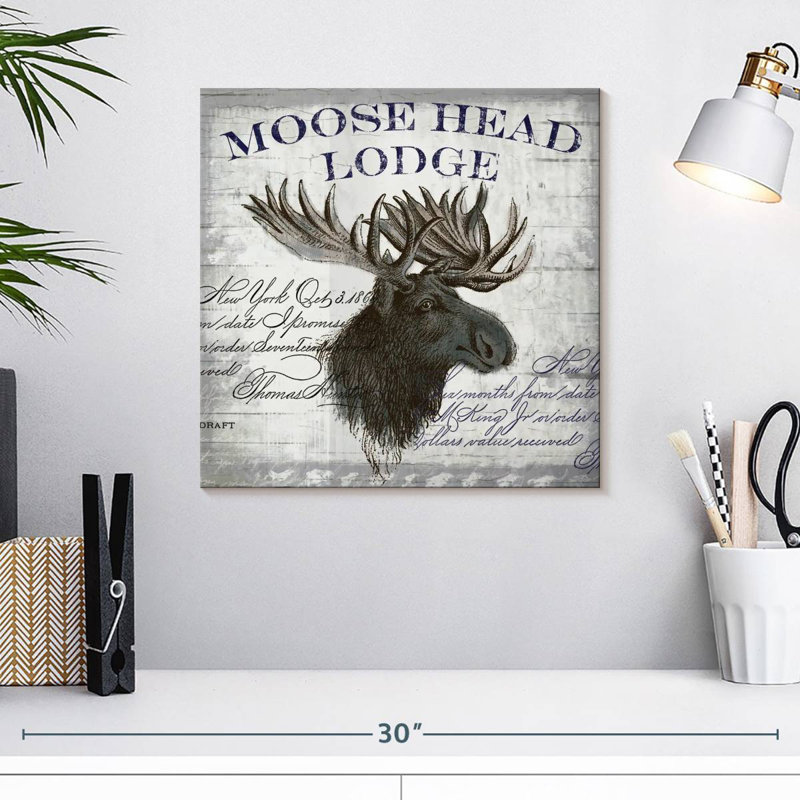 Tergel Moose Head Lodge, H 16 po x l 16 po
