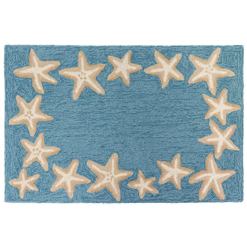 Vogt Synthetic Kitchen Mat, Sky Blue