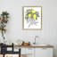 Cadre flottant avec croquis citrons et fleurs, design par Cecilia Battaini-421245677-421245678