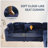 5 Piece Modular Sectional Sofa  With 5/Pillow
