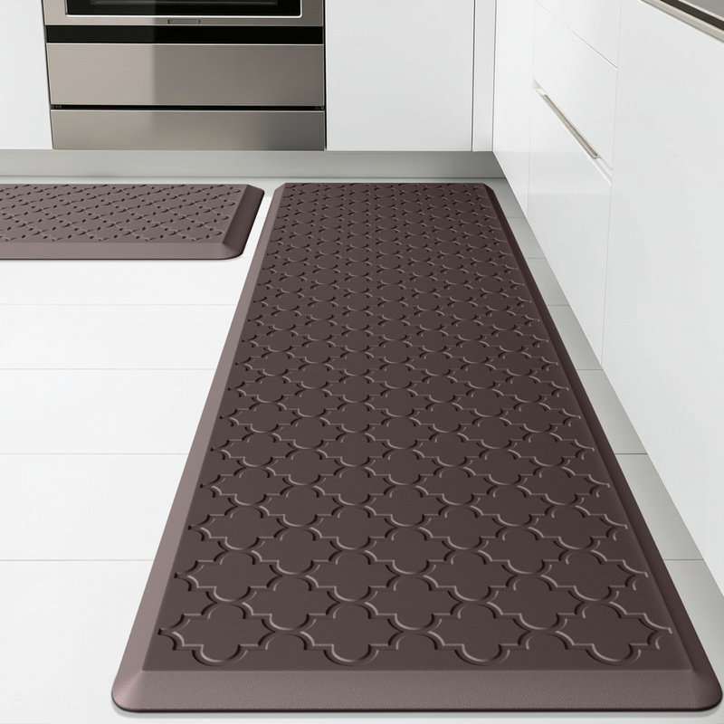 Tapis anti-fatigue, Brun, Tapis de couloir 17,3 po x 30 po + 17,3 po x 59 po
