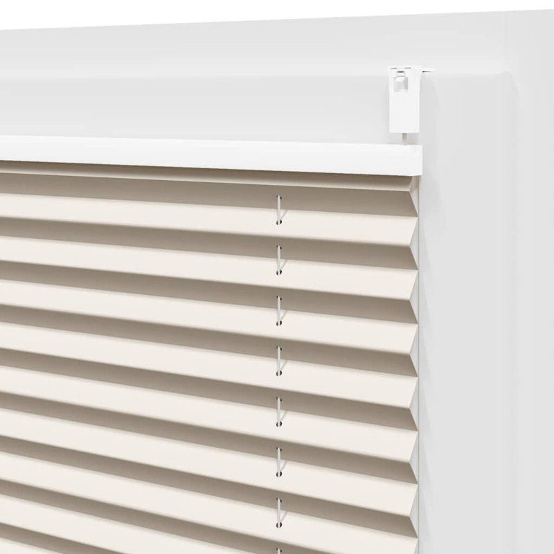 Room Darkening Pleated Blind, Cream, 40cm W x 200cm L