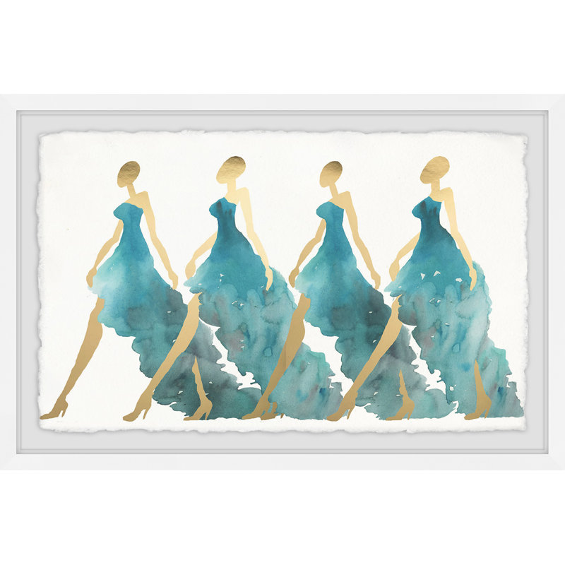 Blue Obsession - Single Picture Frame Painting, 30 cm H x 46 cm W