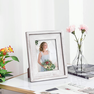 Cadre photo en bois rustique Lameer