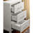 White Transitional Twin Loft Bed With Wood Frame And Eight Drawers Three Shelves Junior Desk For Bedroom Fascination