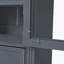 Armoire de rangement avec 3 tiroirs, tablettes réglables et prise de courant-1727112486