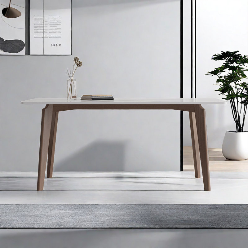 Dylaney Modern generous rectangular dining table, 29.5"H x 62.9"L x 31.4"W