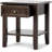 Solid Wood Transitional End Table With Drawer And Open Shelf, Handcrafted Pine Furniture For Living Room And Bedroom
