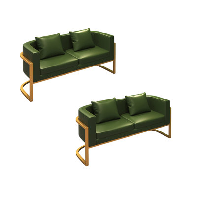 Banc rembourré en similicuir Casual