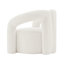 Fauteuil demi-tonneau blanc Darian-1133880073
