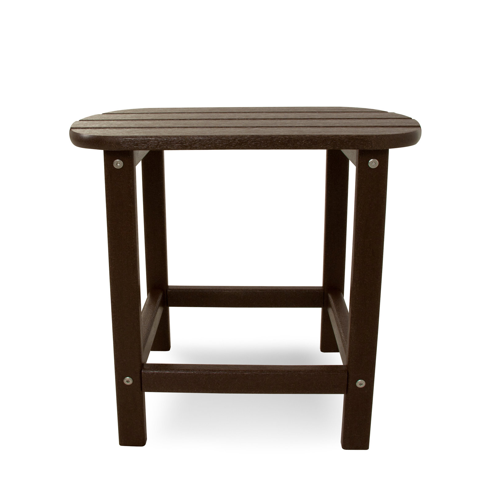 POLYWOOD® South Beach 15" Patio Side Table, Mahogany