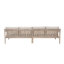 Causeuse d'extérieur en bois massif de 54 po Amina-95355965