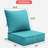24"W X 24"D Outdoor Deep Seating Cushions 6.5” Indoor/Outdoor Seat And Back Cushion, Cushions Only-114072516