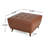 Cutts Tufted Ottoman With Rubberwood Legs