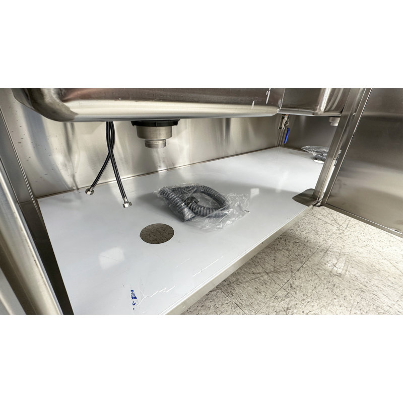 Tables de travail Cooler Depot en acier inoxydable L 71 po x l 27,5 po x H 56 po