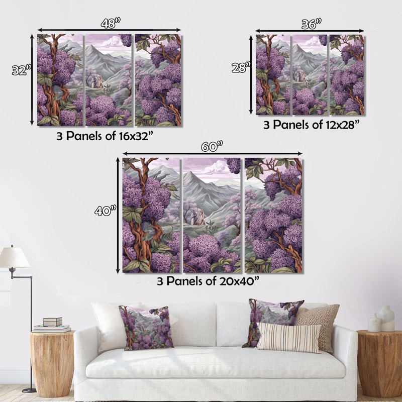 Rustic Plants & Flowers Wall Decor on Metal