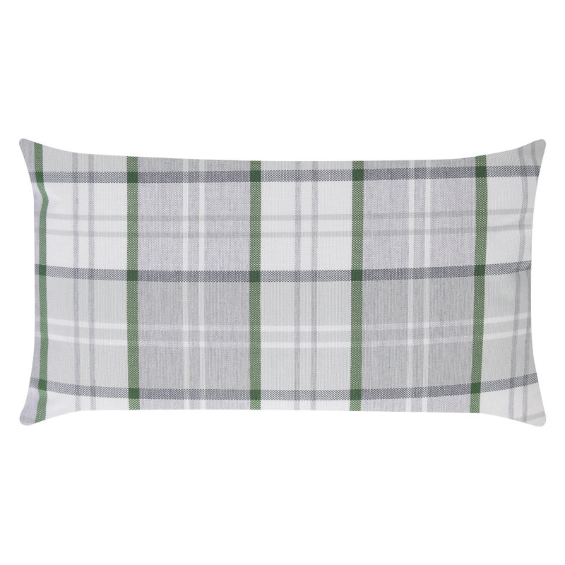 Housse de coussin lombaire à carreaux S&G Navigator, Vert