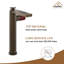 Spot-Free single-handle Bathroom Vessel Sink Faucet with Pop-Up Drain, in Brown Bronze