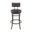 Tabouret de bar / comptoir pivotant en métal avec similicuir Ewura-1706872744-1706872751