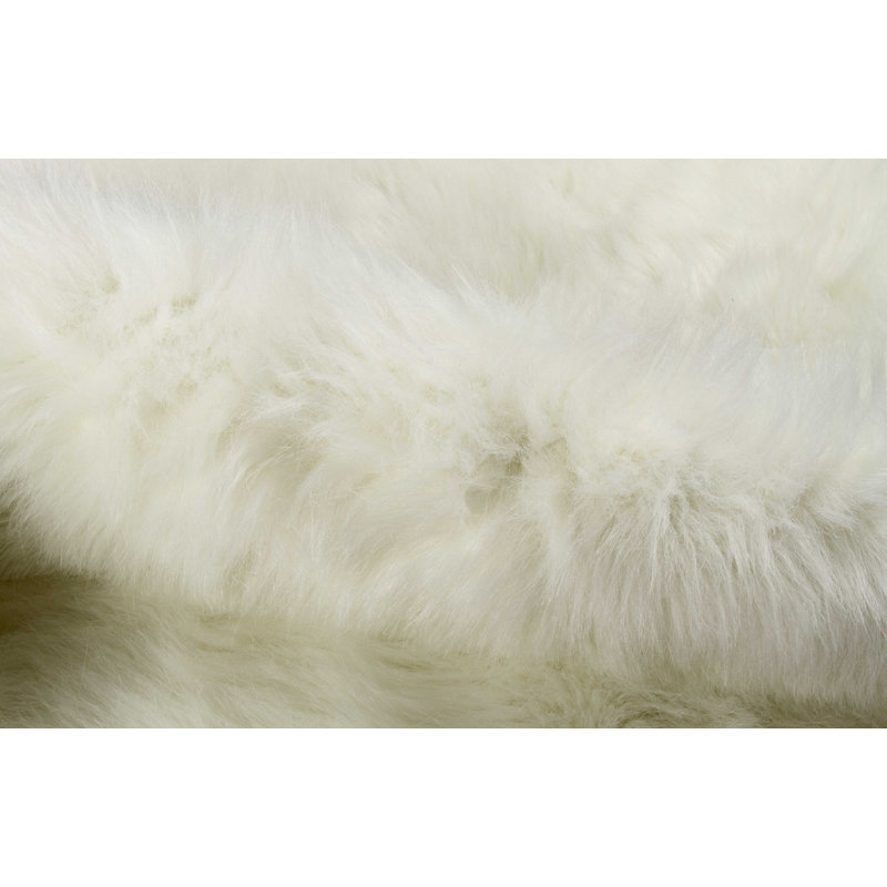 Tapis blanc cassé super doux 5 pi x 8 pi, Nouveauté 6 pi 11 po x 7 pi 6 po