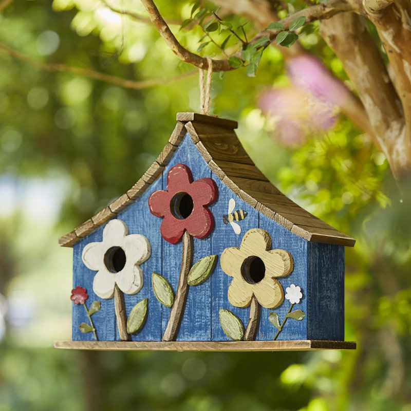 Maison d'oiseaux 11,75 po x 15 po x 4,5 po Breshaun
