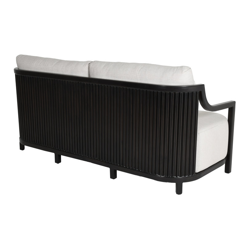 Samara Cushioned Sofa w/Three Accent Pillows