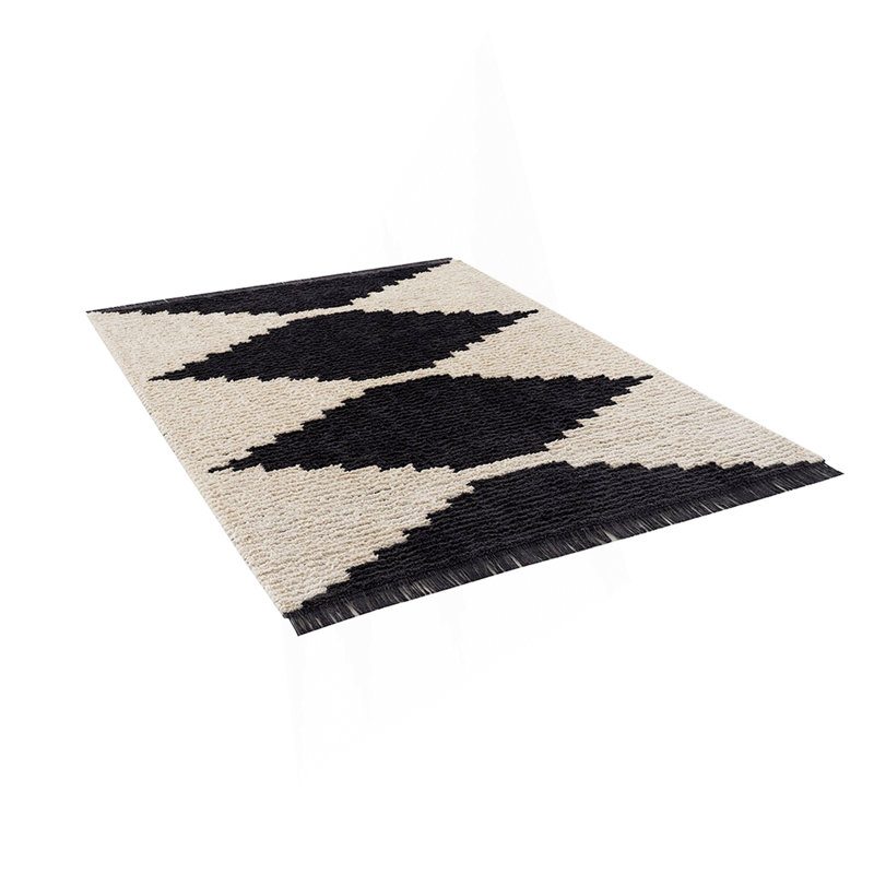 Black & Ivory Modern Area Rug